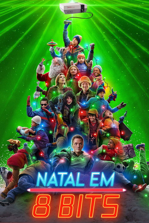 Capa de Natal Em 8 Bits